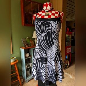 Wet Seal Dress, Black and White, Large